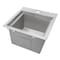 Ruvati Outdoor BBQ Workstation Sink 15x15" Topmnt Marine Grade T316 SS RVBoat RVQ5215 - alternate 3